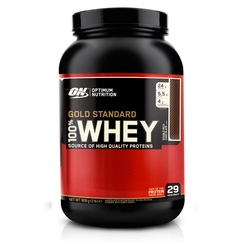 Протеин сывороточный изолят Optimum Nutrition 100 % Whey protein Gold standard 908 г Double Rich Chocolatesr31302 - фото 1