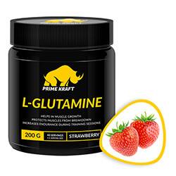 Аминокислоты Prime Kraft L-Glutamine    200  strawberry sr33805