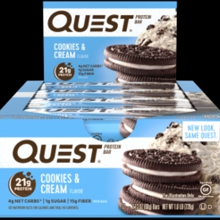 Батончик Quest Nutrition  QuestBar 12    Cookies  Creamsr25301 - фото 1