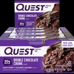 Батончик Quest Nutrition  QuestBar 12    Double Chocolate Chunksr25331 - фото 1