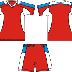 Форма футбольная Melior цв.красный-белый-синий р.56-194(XXL)00033214 - фото 1