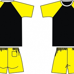 Форма футбольная Melior цв.черный-желтый-белый р.56-194(ХXL)00033432 - фото 1