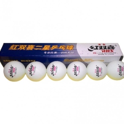 Мячи настольный теннис DHS 2* профессиональный цв.белый 6шт/упакП000005902 - фото 1