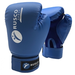 Перчатки боксерские Rusco Sport детские, к/з синий  6 унций00051152 - фото 1