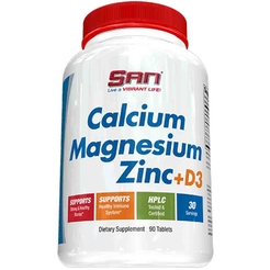 Витамины SAN Calcium Magnesium Zinc  Vit D3 90 sr33378 - фото 1