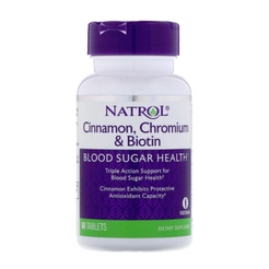 Витамины Natrol Cinnamon Chromium  Biotin 60 sr30543 - фото 1