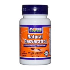 Витамины NOW Natural Resveratrol 200 mg 60 sr35718 - фото 1