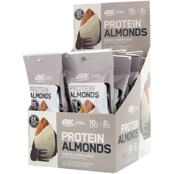 Батончик Optimum Nutrition Protein Almonds 48   43  Cookies  Cremesr35825 - фото 1