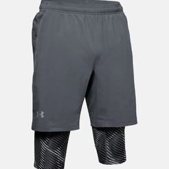 Шорты Under Armour M Ua Launch Sw Long 2-in-1 Printed Short1355480-012 - фото 4