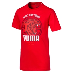 Футболка Puma Alpha Graphic Tee B High Risk Red580229111 - фото 1