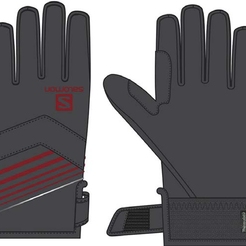 Перчатки Salomon Gloves Rs Warm Glove U Bk/bk/rd_dahliaLC1410900 - фото 2