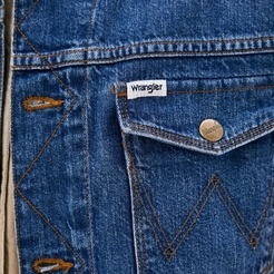 Куртка джинсовая Wrangler Denim Vest Bora BlueW447Q318F - фото 4