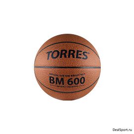 Мяч баскетбольный TORRES BM600 цв.темнооранжевый-черный р.500035700 - фото 1