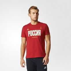 Мужская футболка Adidas RUSSIABP7301 - фото 2