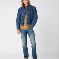 Джинсовая куртка Wrangler Men Flannel Heritage JacketW466YG516 - фото 2