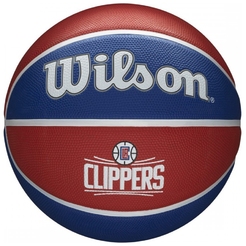 Баскетбольный мяч Wilson NBA TEAM TRIBUTE BSKT LA CLIPPERSWTB1300XBLAC - фото 1