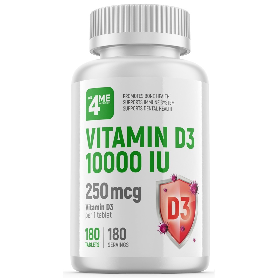 Витамины all4ME Vitamin D3 10000 IU 180  sr41905