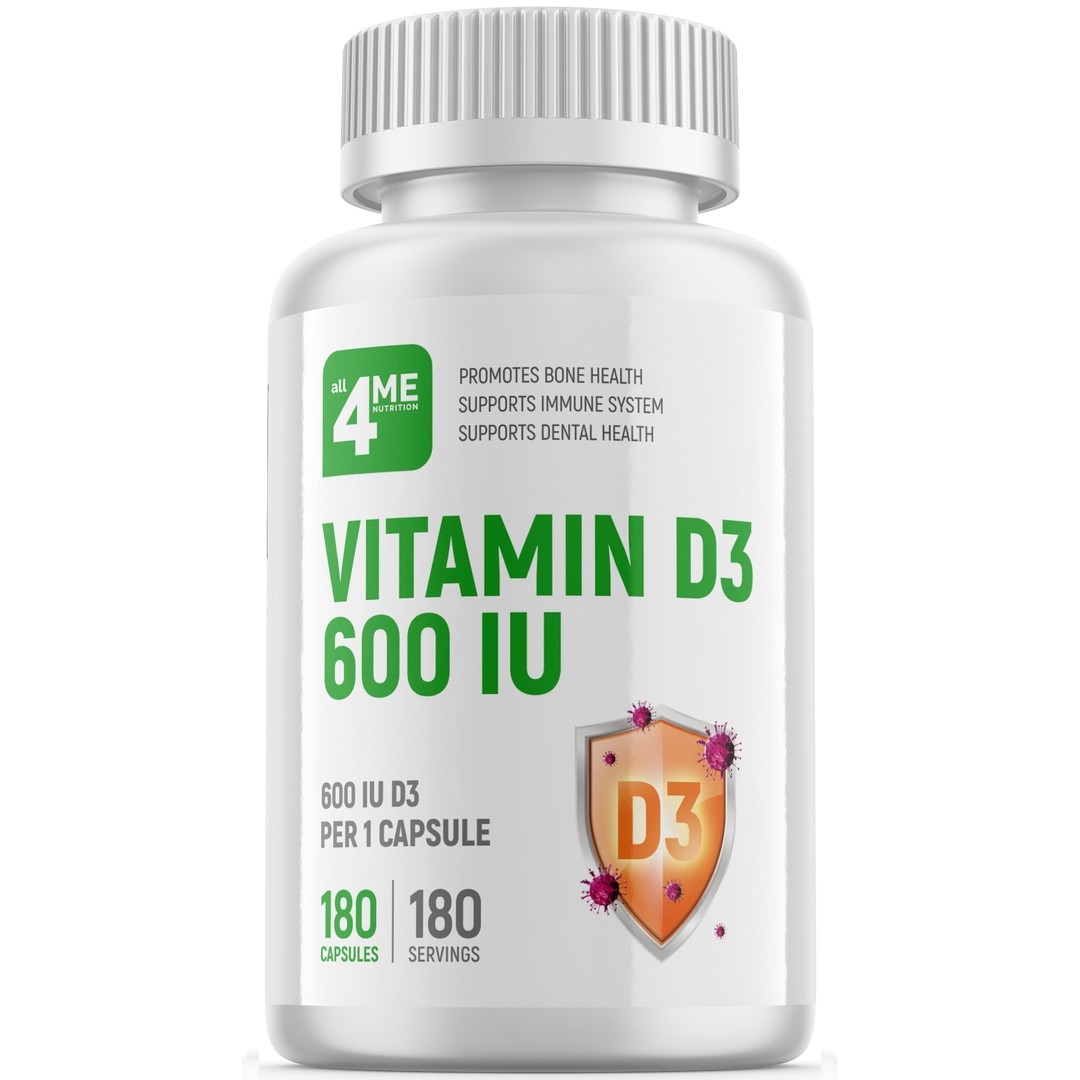 Витамины all4ME Vitamin D3 600 IU 180  sr40960
