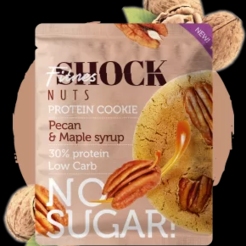 FitnesSHOCK NUTS Печенье с цельным орехом и шоколадными каплями без сахара (12 шт в уп) 40 г Арахис-шоколадsr37660 - фото 2