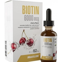 Витамины Maxler Biotin 6000 mcg drops 60  Cherrysr39694 - фото 1