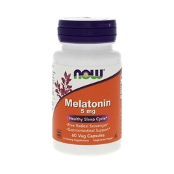 Улучшение сна NOW Melatonin 5 mg 60 vcapssr34913 - фото 1