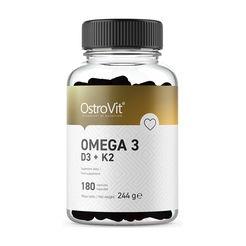 Полезные жиры Ostrovit Omega 3 D3 K2 180 sr39178 - фото 1