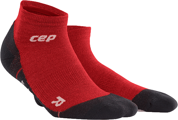 Мужские компрессионные короткие носки с шерстью мериноса для активного отдыха CEP Compression Merino socks C59UM-R