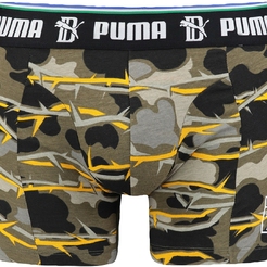 Боксеры мужские трусы Puma Lifestyle Sueded Cotton Boxer Print90738501 - фото 1