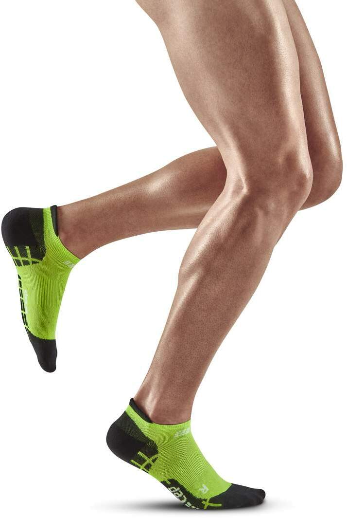 Мужские компрессионные ультракороткие носки для бега ультратонкие CEP Compression Low Cut Socks C0UUM-Z