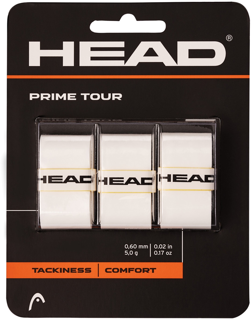 Овергрипы намотка для ракетки Head Prime Tour 3 pcs Pack 285621-WH