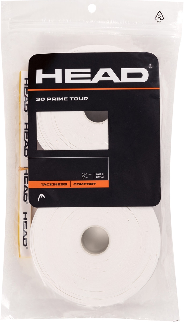 Овергрипы намотка для ракетки Head Prime Tour 30 pcs Pack 285641-WH